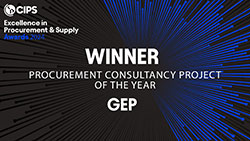 Winner — Procurement Consultancy Project of the Year, CIPS Excellence in Procurement &amp; Supply Awards 2024
